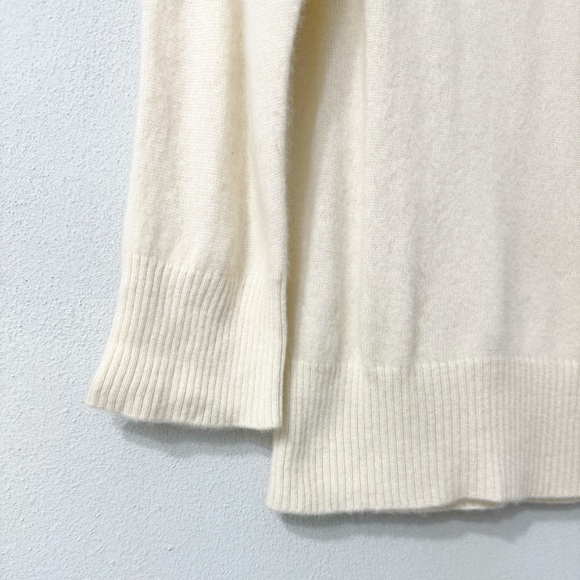 Valerie Steven’s Cashmere 2 Ply Cream Sweater Size XL - Picture 9 of 13